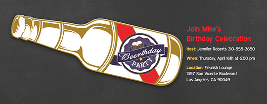 Beerth Day Invitation Beerth Day Invitation