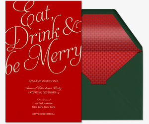 merry christmas party invitation