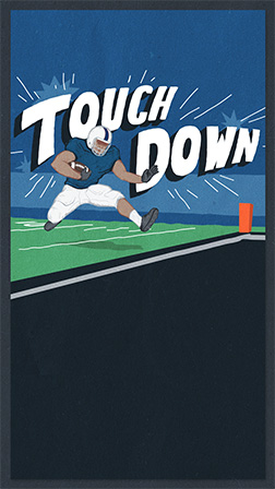Football Touchdown Invitation